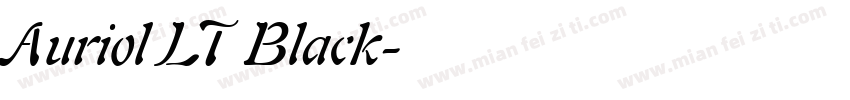 Auriol LT Black字体转换